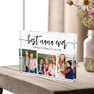 Best NaNa Ever - Grandchildren Photo Collage Block