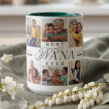 Best Nana Ever Personalized 8 Photo Collage Gift