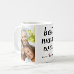 Best Nana Ever Personalized Mothers Day Photo Coffee Mug