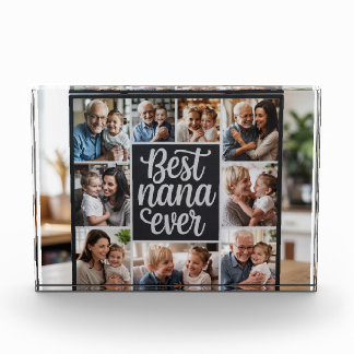 Best Nana Ever Personalized Photo Block – Custom G