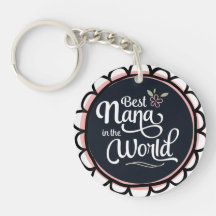 Best Nana in the World Keychain