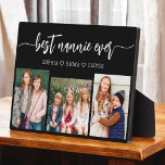 Best Nannie Ever - Grandchildren Photo Collage Plaque<br><div class="desc">Celebrate the "Best Nannie Ever" with this personalized Grandchildren Photo Collage Plaque. This heartfelt gift features a beautifully arranged collage of cherished photos capturing special moments, complemented by a loving message. Crafted from high-quality materials with a sleek finish, it's ideal for displaying at home as a cherished keepsake. Perfect for...</div>