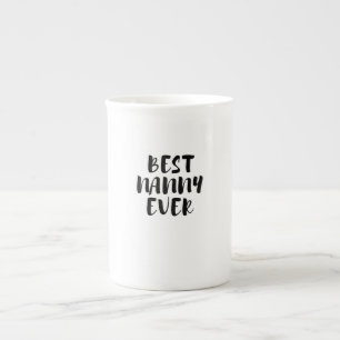 Best nanny ever bone china mug