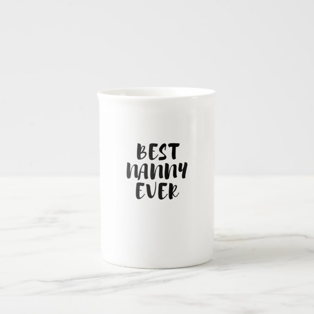 Best nanny ever bone china mug (Front)