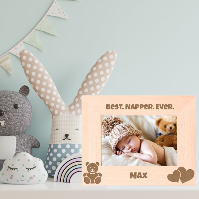 Best Napper Ever,Funny Cute Personalized Baby Etched Frames (Creator Uploaded)