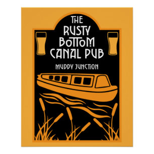 Best Narrowboat Pubs   Poster