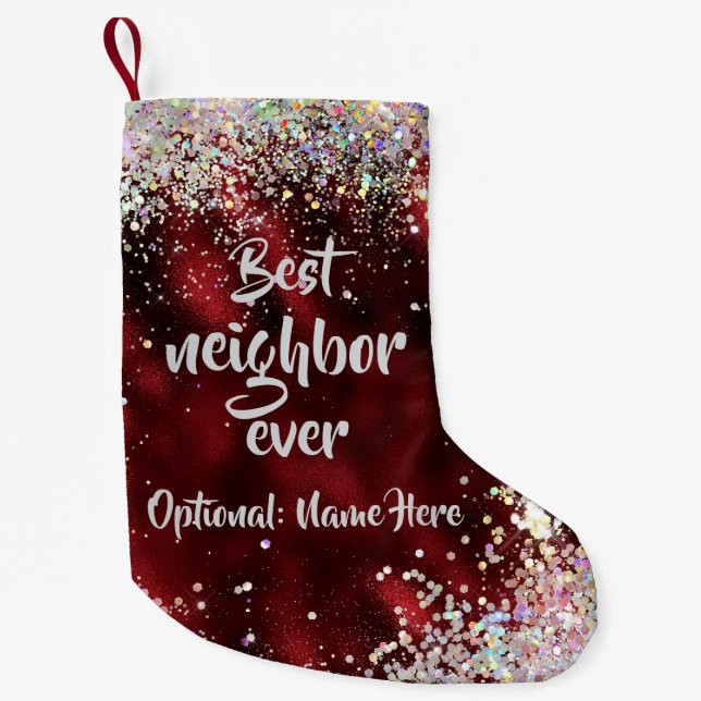 Best Neighbour Small Christmas Stocking (Front)