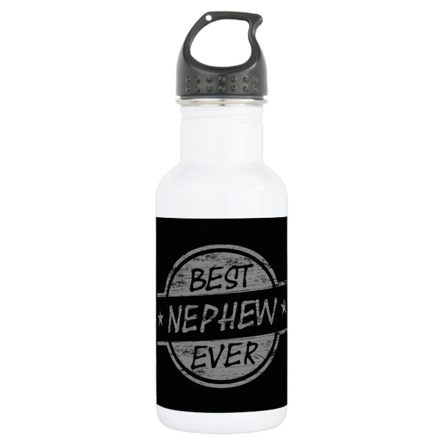 Best Nephew Ever Grey 532 Ml Water Bottle (Front)
