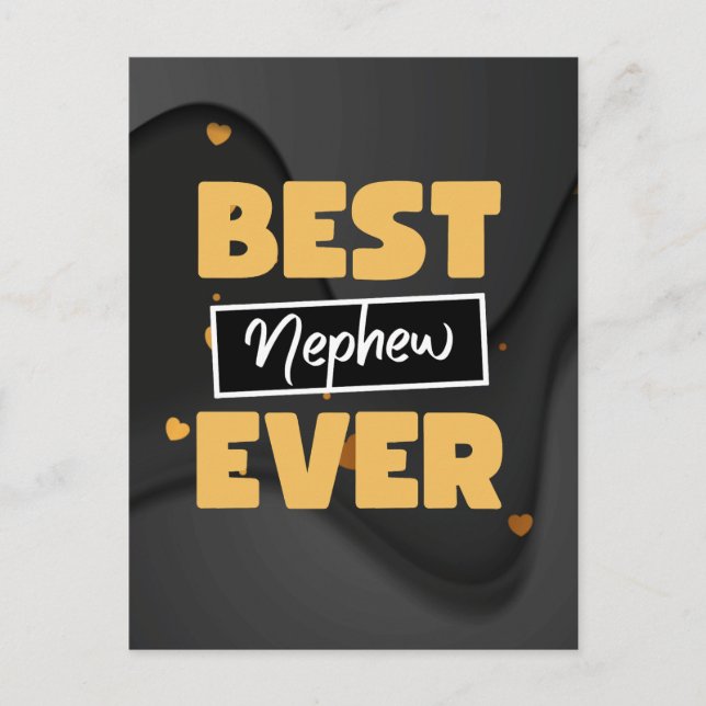 Best nephew ever postcard (Front)