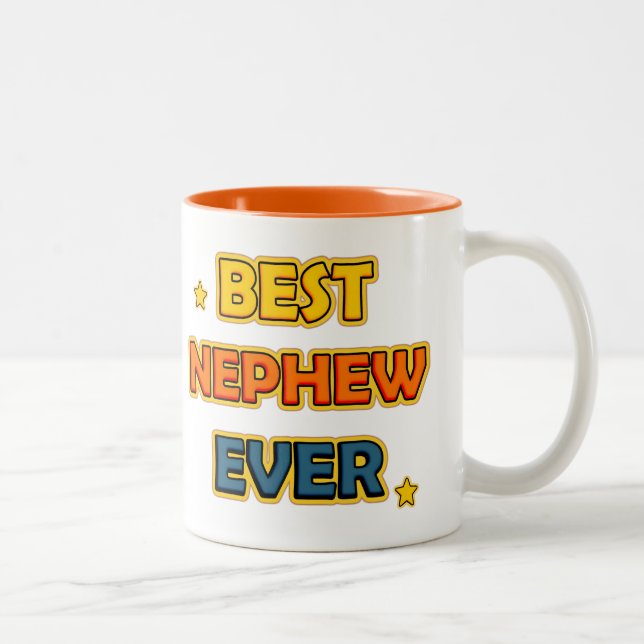 Best Nephew ever Two-Tone Coffee Mug (Right)
