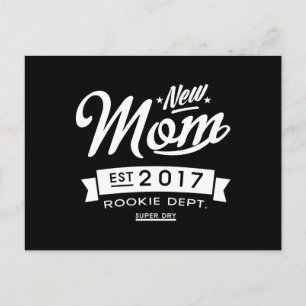 Best New Mom 2017 Dark Postcard