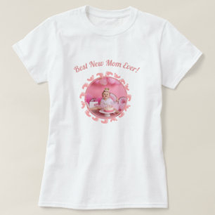 Best New Mom/Mother Family Photo baby Girl T-Shirt