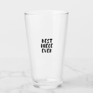 Best niece ever glass