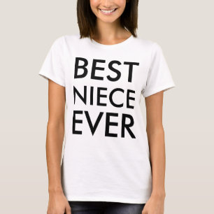 Best Niece Ever Modern Elegant Minimalist T-Shirt