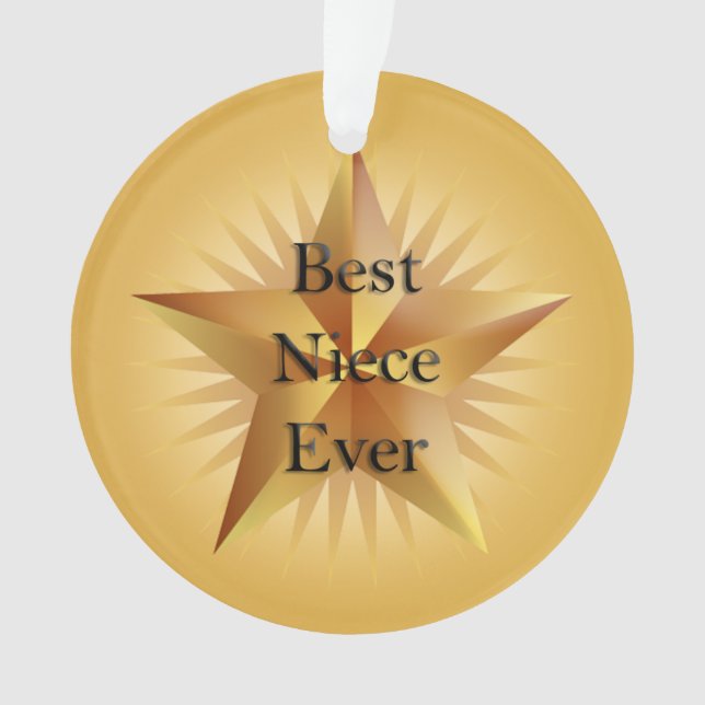 Best Niece Ever Star Ornament (Front)