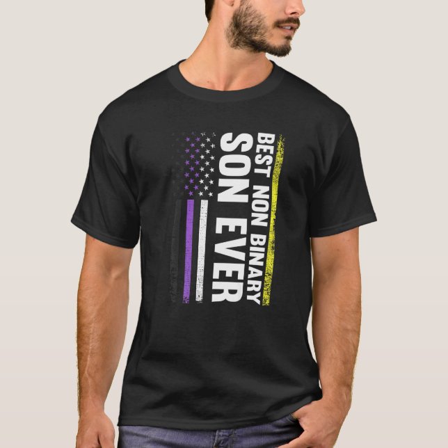 Best Non Binary Son Ever Lgbt Gay Pride T-Shirt (Front)