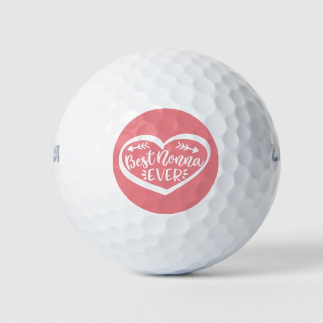 Best Nonna Ever Golf Balls (Front)