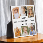 Best Nonna Ever - Grandchildren Photo Collage Plaque<br><div class="desc">Celebrate the "Best NaNa Ever" with this personalized Grandchildren Photo Collage Plaque. This heartfelt gift features a beautifully arranged collage of cherished photos capturing special moments, complemented by a loving message. Crafted from high-quality materials with a sleek finish, it's ideal for displaying at home as a cherished keepsake. Perfect for...</div>