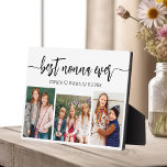 Best Nonna Ever - Grandchildren Photo Collage Plaque<br><div class="desc">Celebrate the "Best Nonna Ever" with this personalized Grandchildren Photo Collage Plaque. This heartfelt gift features a beautifully arranged collage of cherished photos capturing special moments, complemented by a loving message. Crafted from high-quality materials with a sleek finish, it's ideal for displaying at home as a cherished keepsake. Perfect for...</div>