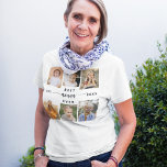 Best Nonna Ever - Grandchildren Photo Collage T-Shirt<br><div class="desc">Celebrate the "Best Nonna Ever" with this personalized Grandchildren Photo Collage T-Shirt. This thoughtful gift features a beautifully arranged collage of cherished photos capturing special moments, complemented by a loving message. Crafted from soft, durable fabric, it offers both comfort and style. The custom design ensures vibrant, clear prints of memorable...</div>