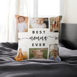 Best Nonna Ever - Grandchildren Photo Collage Throw Pillow<br><div class="desc">Celebrate the "Best Nonna Ever" with this personalized Grandchildren Photo Collage Throw Pillow. This heartfelt gift features a beautifully arranged collage of cherished photos capturing special moments, complemented by a heartfelt message. Crafted from high-quality, soft fabric, it offers both comfort and style to any living space. The removable cover is...</div>