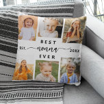 Best Nonna Ever - Grandchildren Photo Collage Throw Pillow<br><div class="desc">Celebrate the "Best Nonna Ever" with this personalized Grandchildren Photo Collage Throw Pillow. This heartfelt gift features a beautifully arranged collage of cherished photos capturing special moments, complemented by a heartfelt message. Crafted from high-quality, soft fabric, it offers both comfort and style to any living space. The removable cover is...</div>
