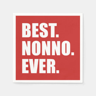Best Nonno Ever Italian Grandfather Party Napkin