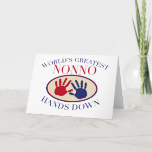 Best Nonno Hands Down Card