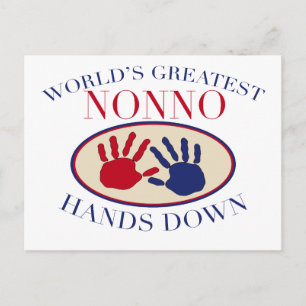 Best Nonno Hands Down Postcard