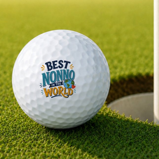 Best Nonno in the World Golf Ball (Creator Uploaded)