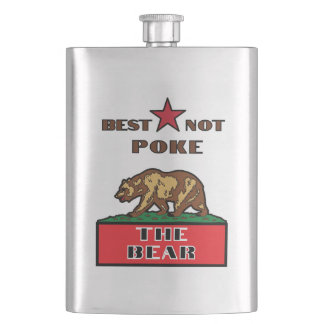 Best Not Poke The Bear - California Flask