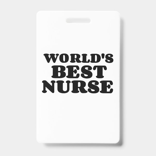 BEST NURSE BADGE (Front)