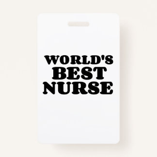BEST NURSE BADGE
