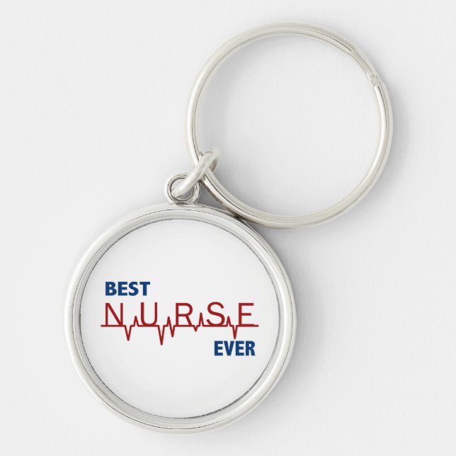 Best Nurse Ever Keychain (Front)