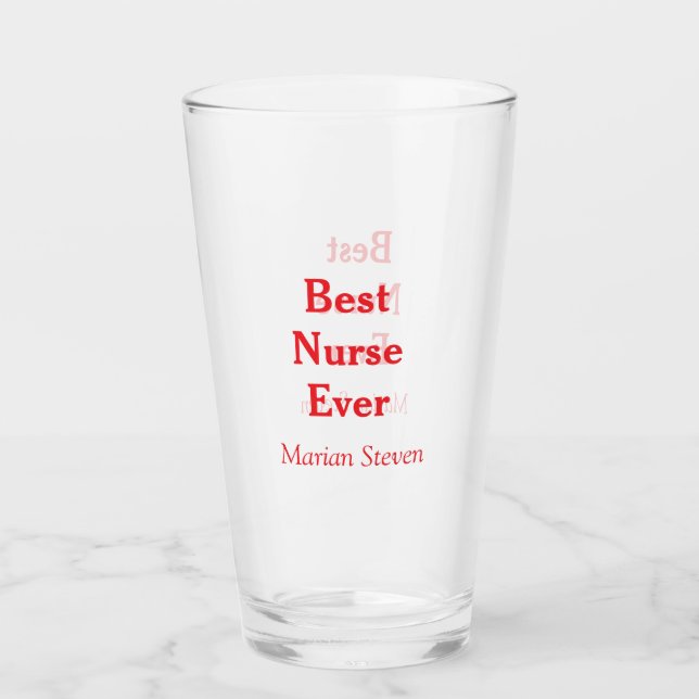 Best nurse ever medical professional paramedical d glass (Front)