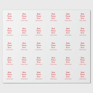 Best nurse ever medical professional paramedical d wrapping paper