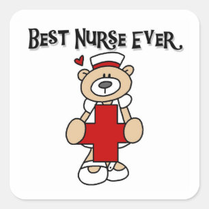 Best Nurse Ever Tshirts and Gifts Square Sticker
