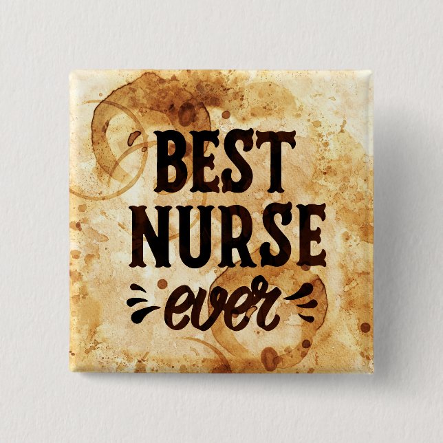 Best Nurse Mug 2 Inch Square Button (Front)