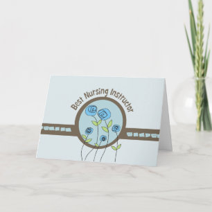 Best Nursing Instructor Thank You Card