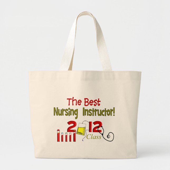 Best Nursing Instructor Tote Bag (Front)