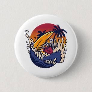 Best Nzai Pipeline Oahu Hawaii North Shore Surfing 2 Inch Round Button