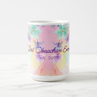 Best Obaachan Mother's Day Bright Floral  Coffee Mug