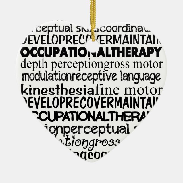 Best Occupational Therapy Gifts Ceramic Ornament (Front)