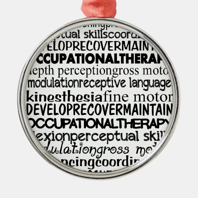 Best Occupational Therapy Gifts Metal Ornament (Front)