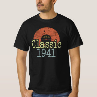 Best Of 1941 Classic Vinyl, Born In 1941 Birthday  T-Shirt