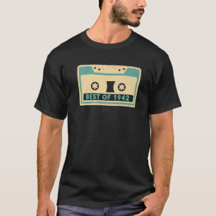 Best Of 1942 S Cassette Tape Player Vintage Retro T-Shirt