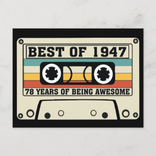 Best of 1947 78 years of being awesome holiday postcard