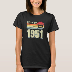 Best Of 1951 Vintage Retro Cassette Tape 71st Birt T-Shirt