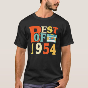 Best Of 1954 67th Birthday Cassette Tape Vintage T-Shirt