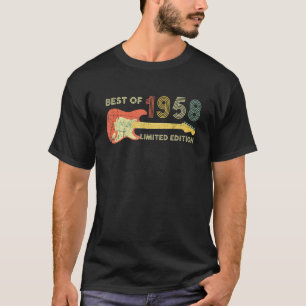 Best Of 1958 , Guitar  64th Birthday T-Shirt